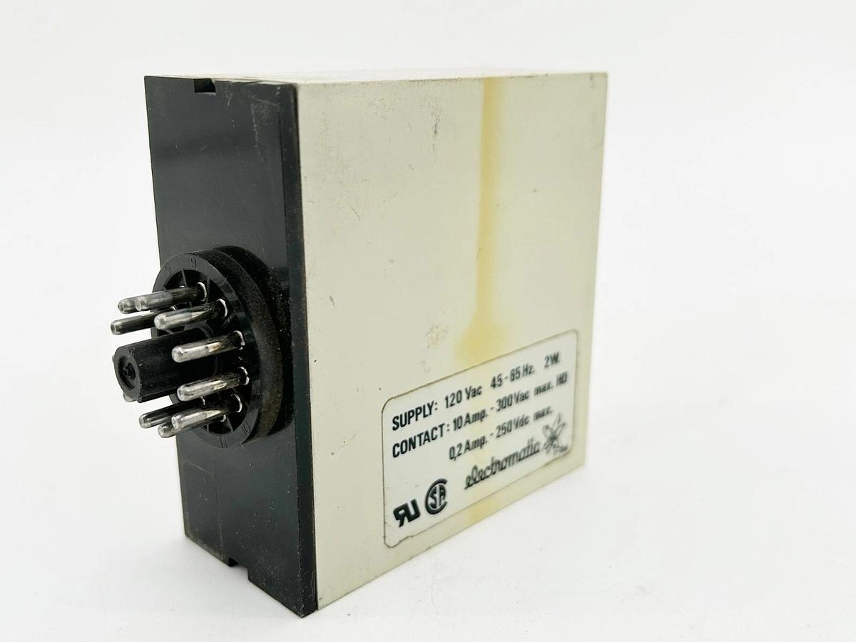 Used Electromatic SV-150-120 Oil Granlates Dual Leval Relay 120V 65Hz 2W