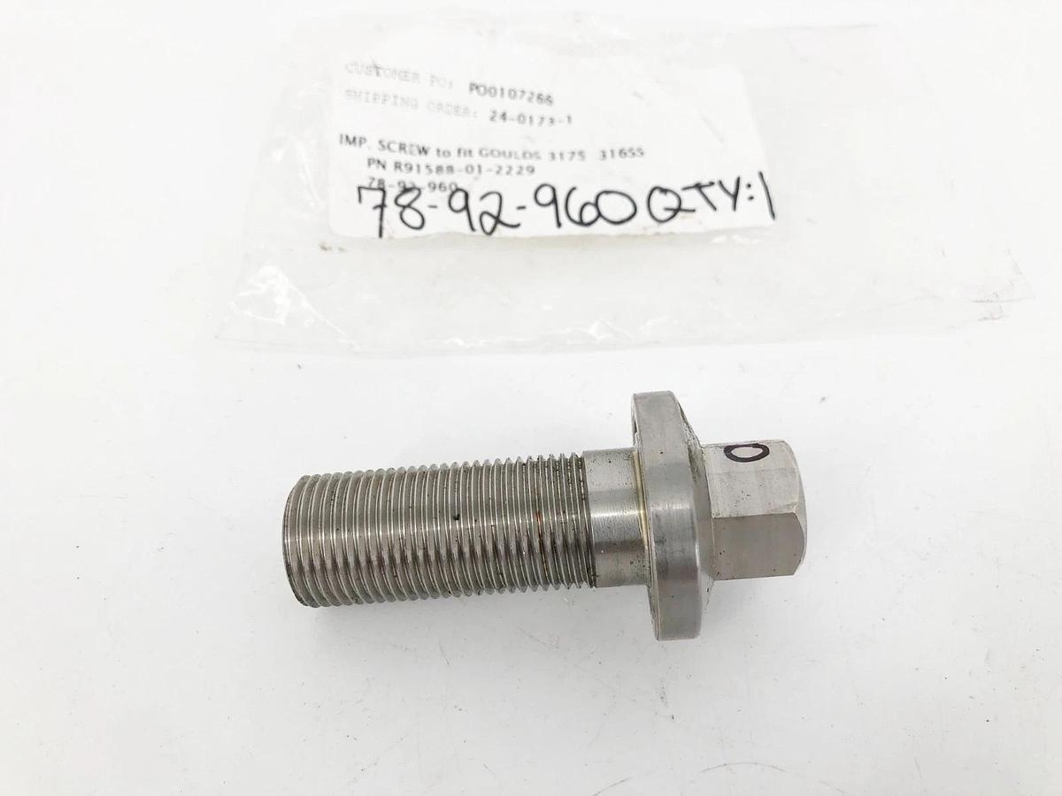 New Goulds R91588-01-2229 Impeller Screw Assembly for 3175 316SS - No Box
