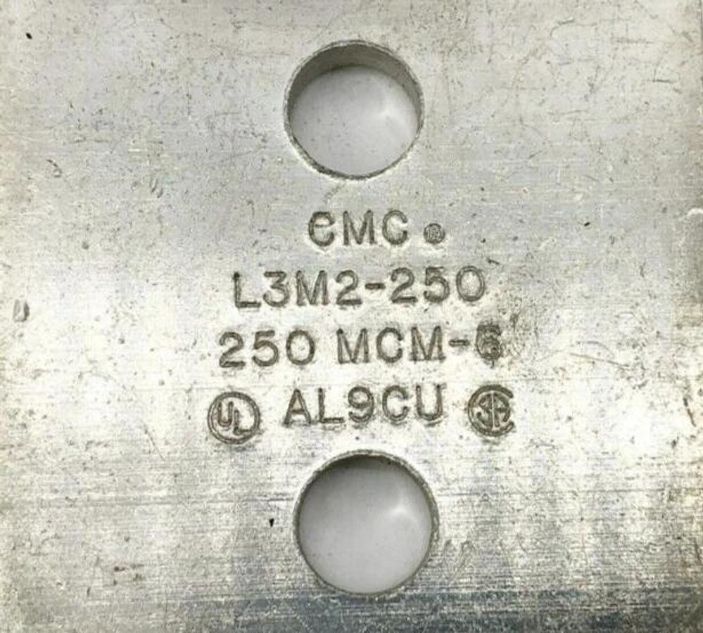 New CMC L3M2-250 Aluminum Mechanical Lug 250MCM - 6 AWG - No Hardware