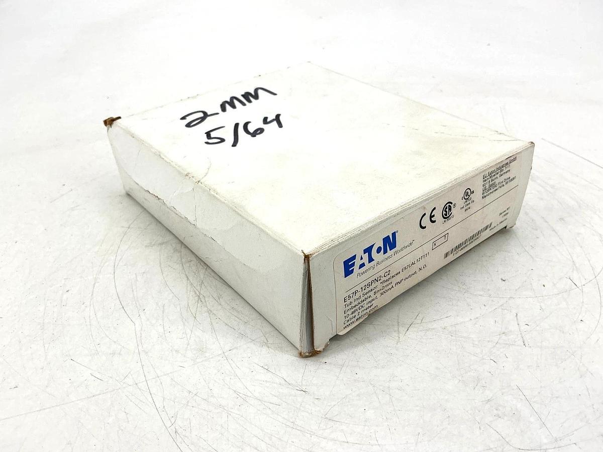 New Eaton E57P-12SPN2-C2 Ser M1 Inductive Proximity Sensor Sn=2mm 10-48VDC