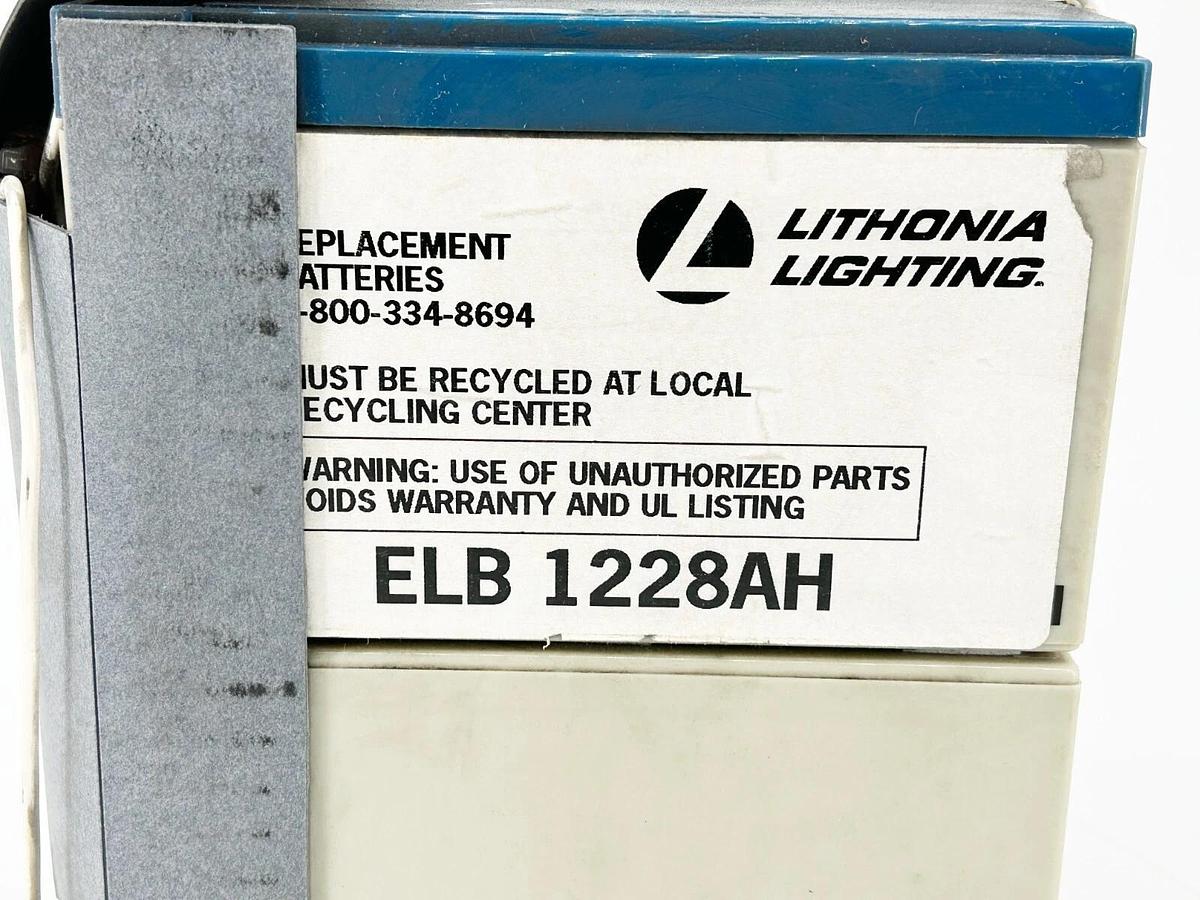 New Lithonia Light ELB1228AH Sealed Rechargeable Battery 12V 28A