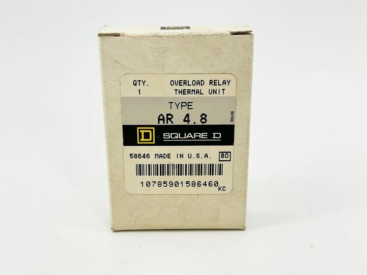 New Lot of Square D 2 AR4.8 Thermal Overload Heating Element
