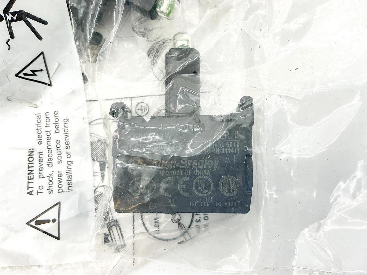 New Bag of 10 Allen Bradley 800F-N3W Lamp Module 24VAC/DC Ser.B
