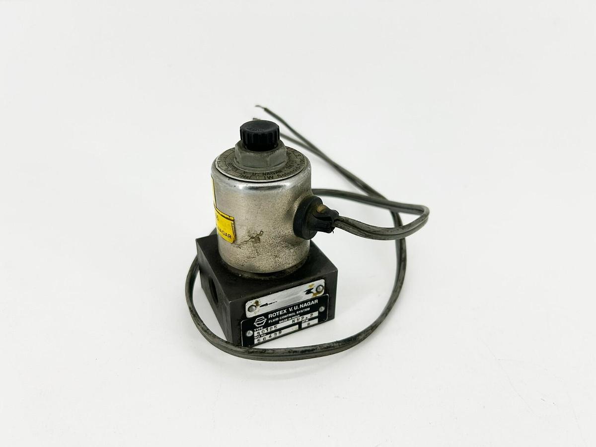 Used Rotex 30125 3-Way Direct Acting Solenoid Valve 24VDC