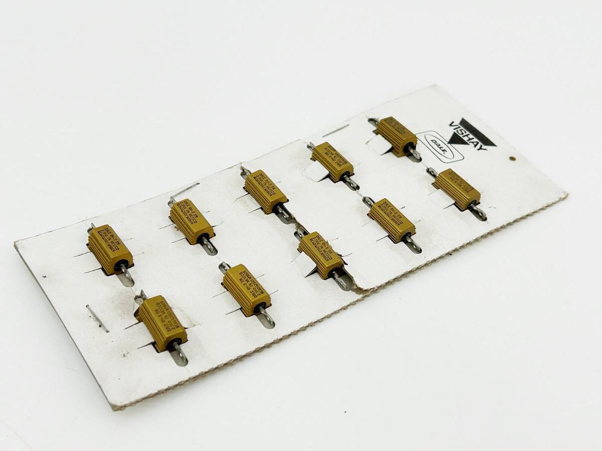 New Lot of 10 Vishay Dale RH-5 Resistor 5W 2.5K OMHS 1%