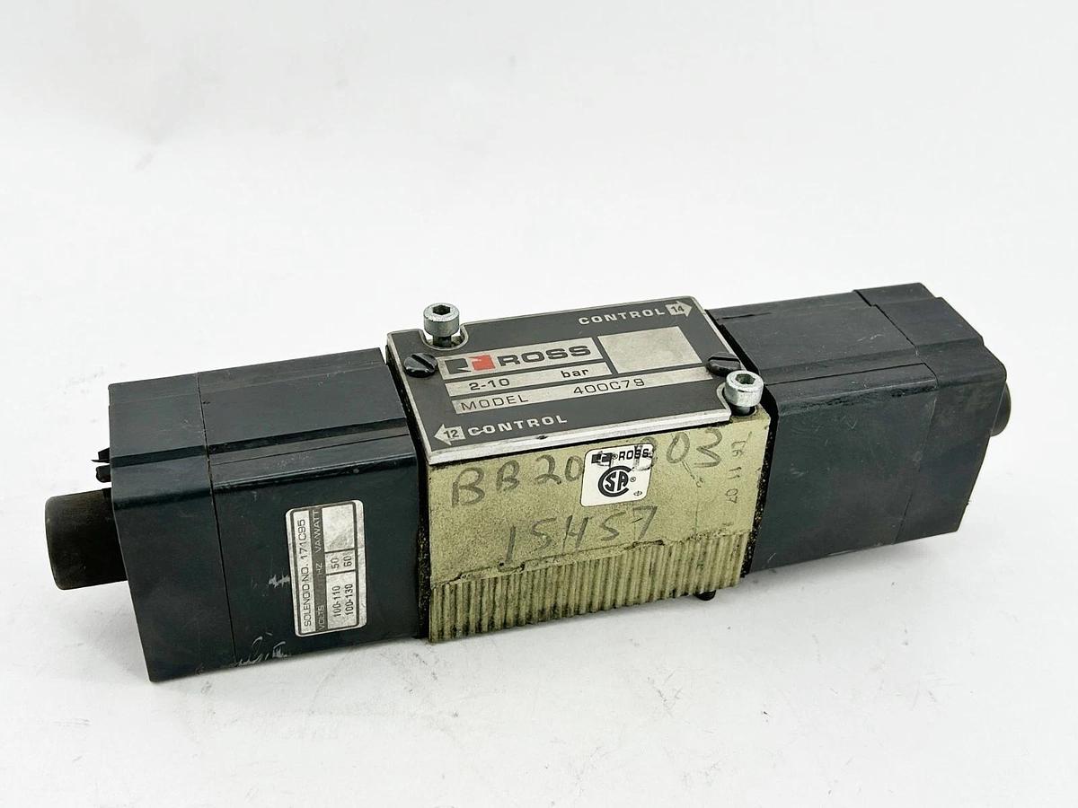 Used Ross Controls 400C79 Control Valve 10Bar 120V 50/60Hz