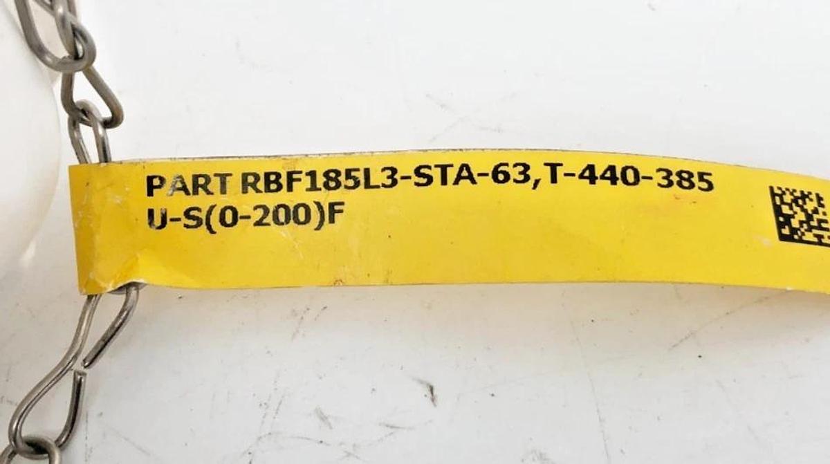 New Pyromation RBF185L3-STA-63 RTD Sensor T-440-385 U-S (0-200)F - No Box