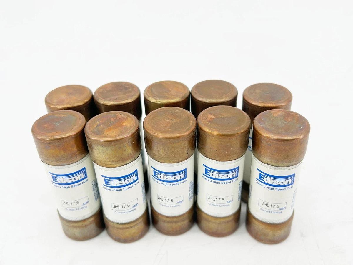 New Box of 10 Edison JHL17.5 Current Limiting Highspeed Fuse 17.5A 600V Class J