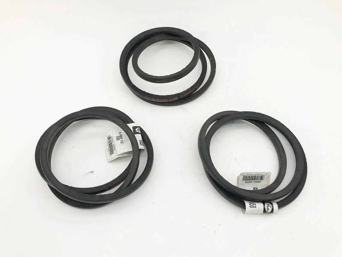 Lot of 3 New Gates A58 Hi-Power II Belts 9002-2058 - No Box