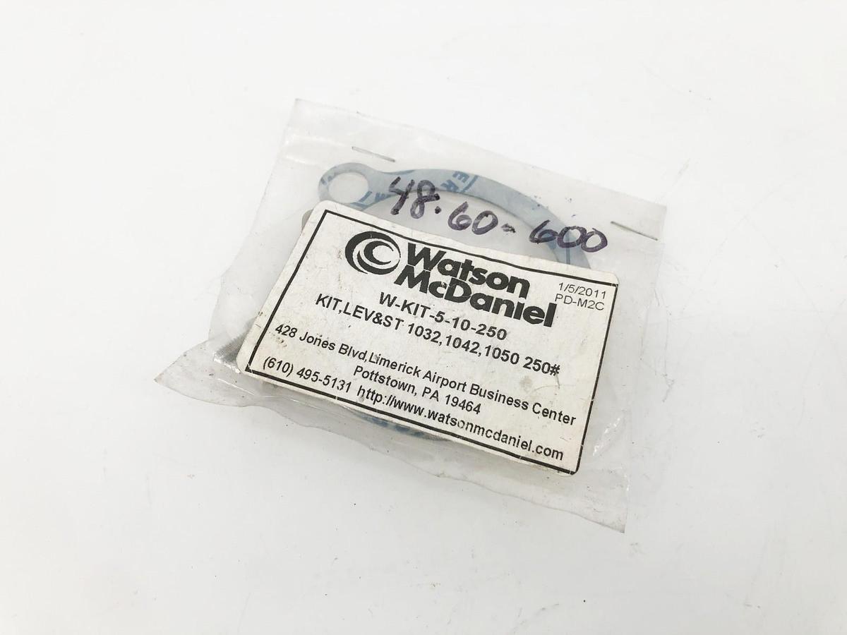 New Watson McDaniel W-KIT-5-10-250 Lever/Seat Kit 1032 1042 1050 250# 1/2" 3/4"