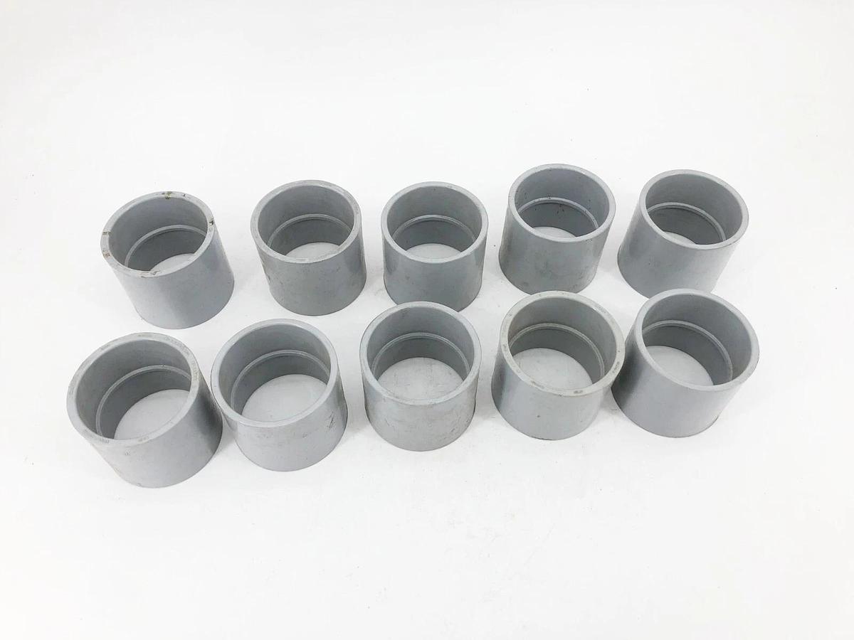 Lot of 10 New Kraloy CP20 Rigid Conduit Couplings 2" PVC