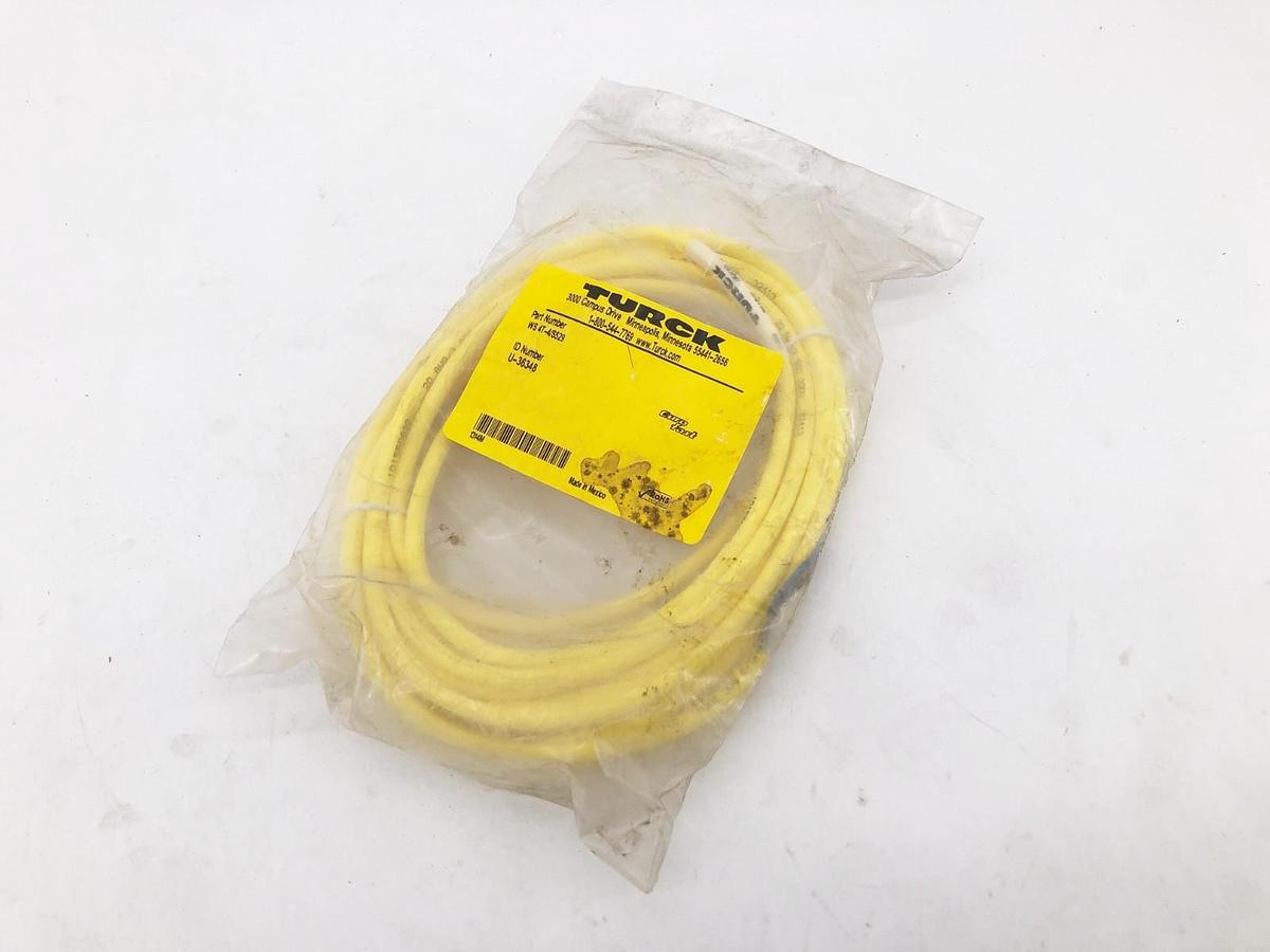 New Turck WS 4T-4/S529 Euro-Fast Cordset M12 Straight Female U-36348
