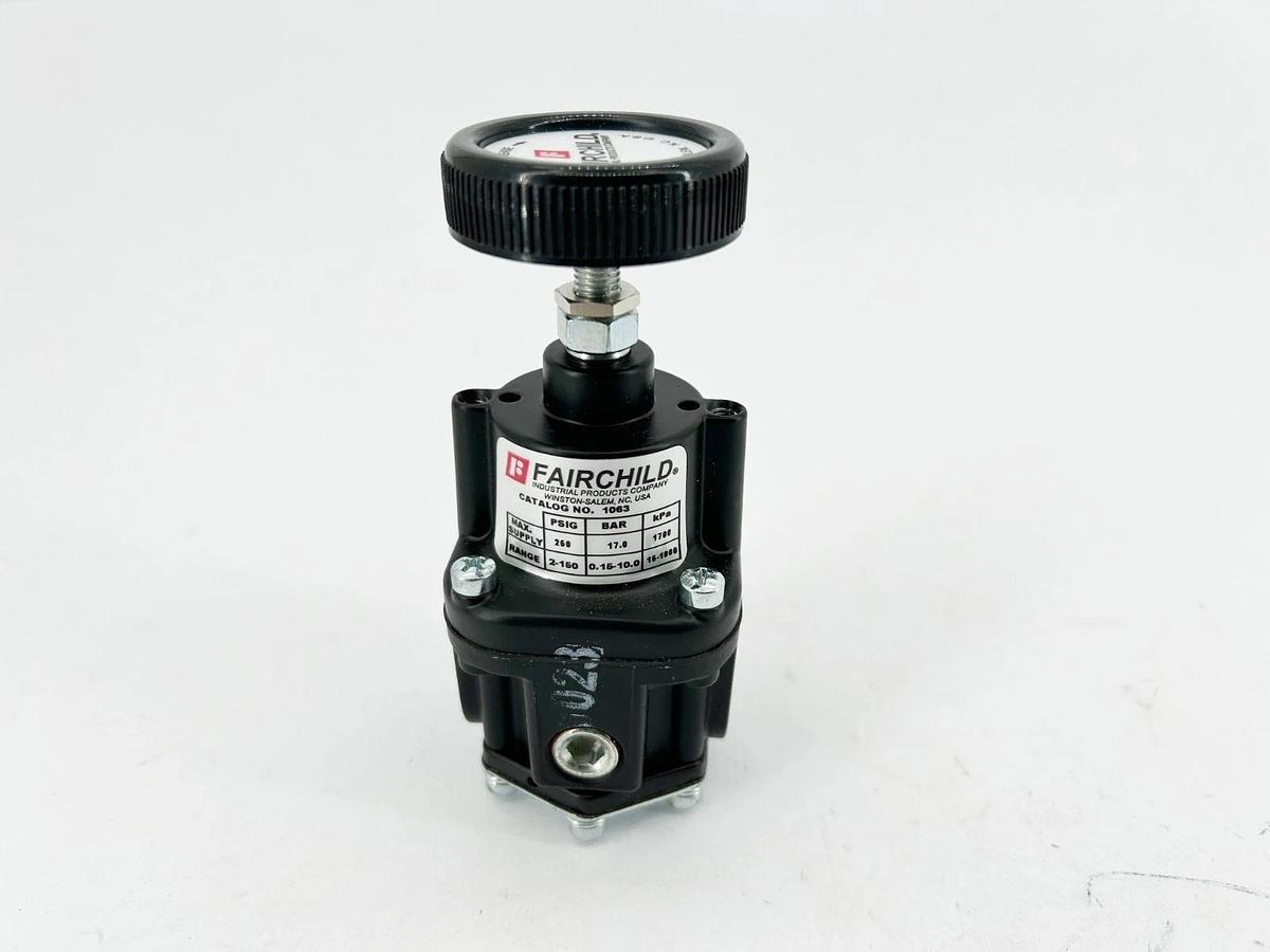 New Fairchild 1063 Pneumatic Regulator 2-150psi 250psi Max 3/8" NPT