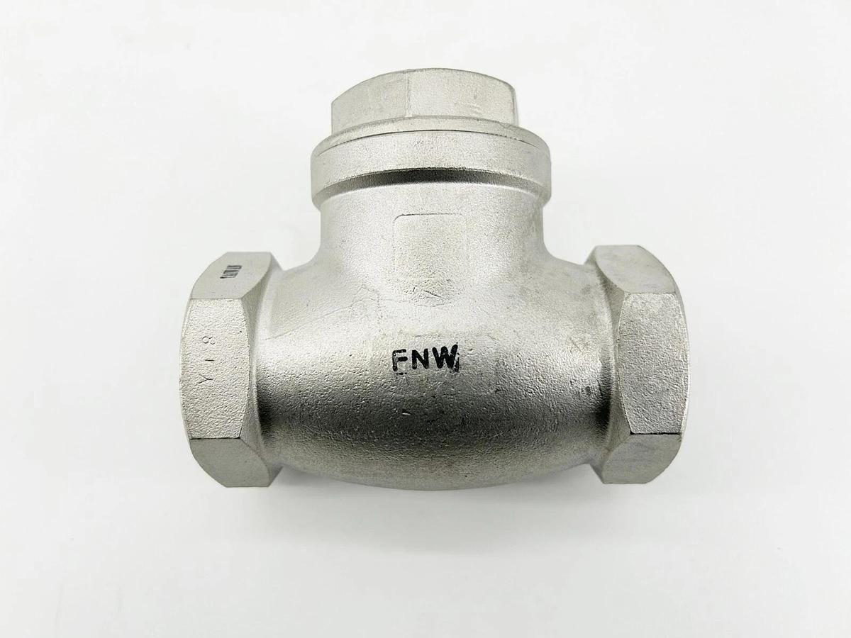 New FNW 1-1/2" Swing Check Valve CF8M 200WP Stainless Steel