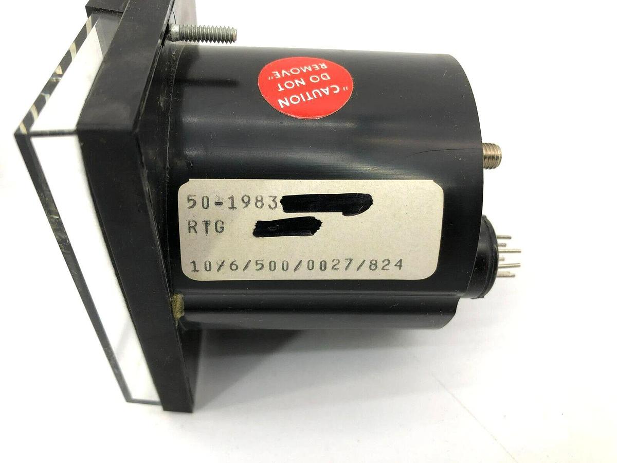 New General Electric D-1255K16-716 Control Relay w/ 50-1983 DC Panel Meter 0-25V