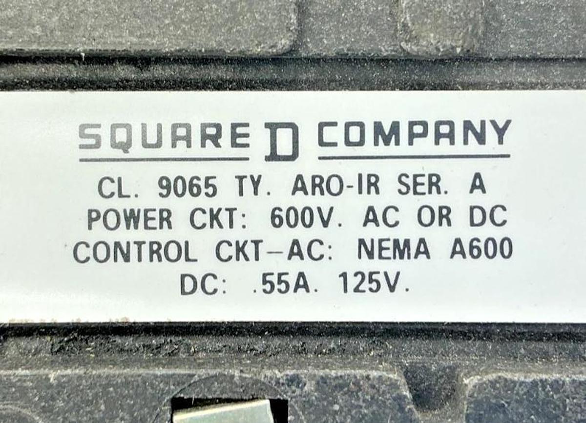 Lot of 2 New Square D 9065ARO-1R Ser A Thermal Overload Relay Bimetallic 25A