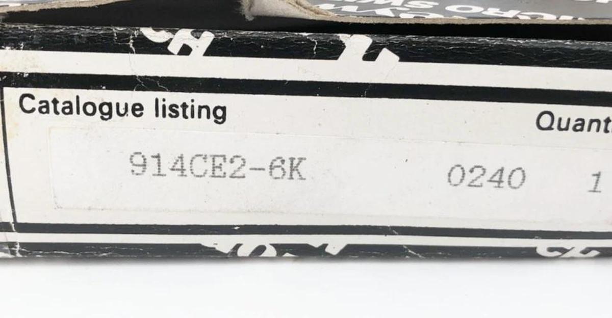 New Honeywell 914CE2-6K Miniature Switch Top Roller Plunger 1NC/1NO