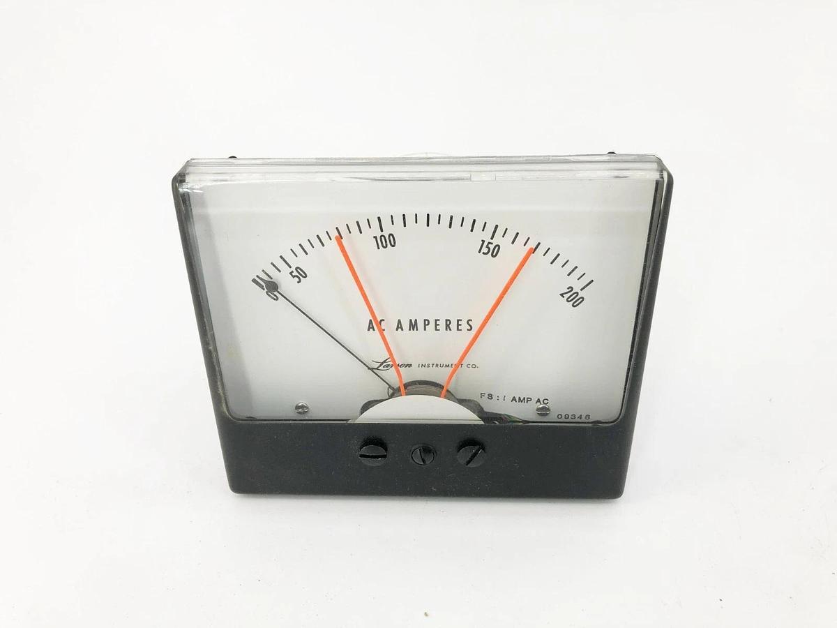 New Larsen 4.5WV Amperage Meter 0-200A 117V