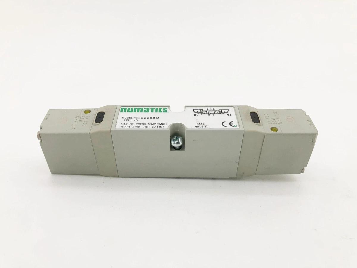 New Numatics 92268U Solenoid Valve 24VDC 2.5W - No Box
