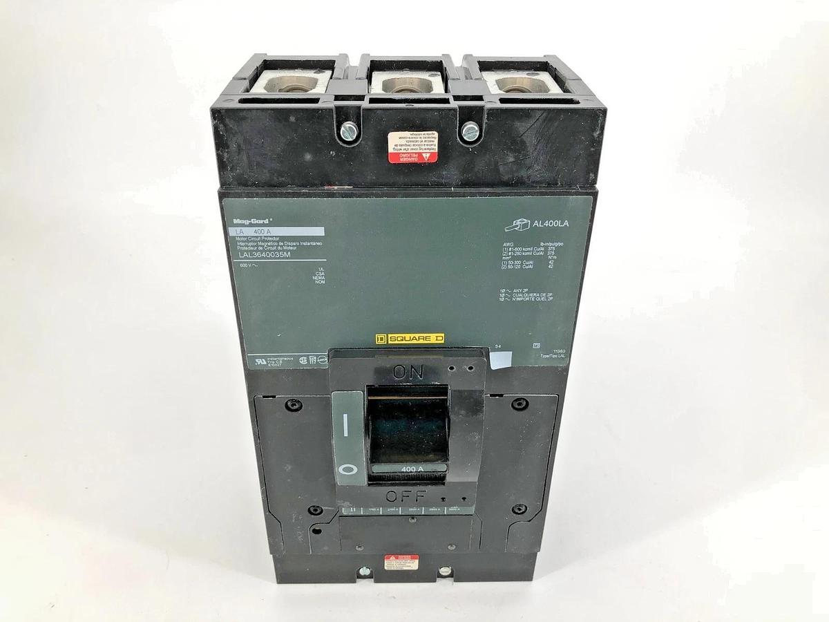 New Square D LAL3640035M Circuit Breaker 400A 3P 600V Mag-Gard LA 400A