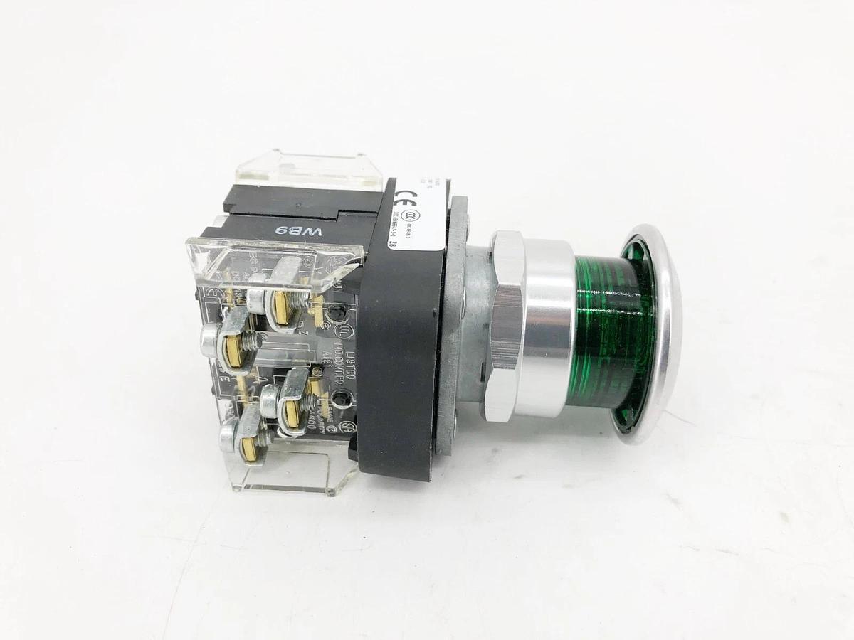 New Allen-Bradley 800T-FXQ24GA1 Ser. T Green Push-Pull Device 30mm 24VAC/DC