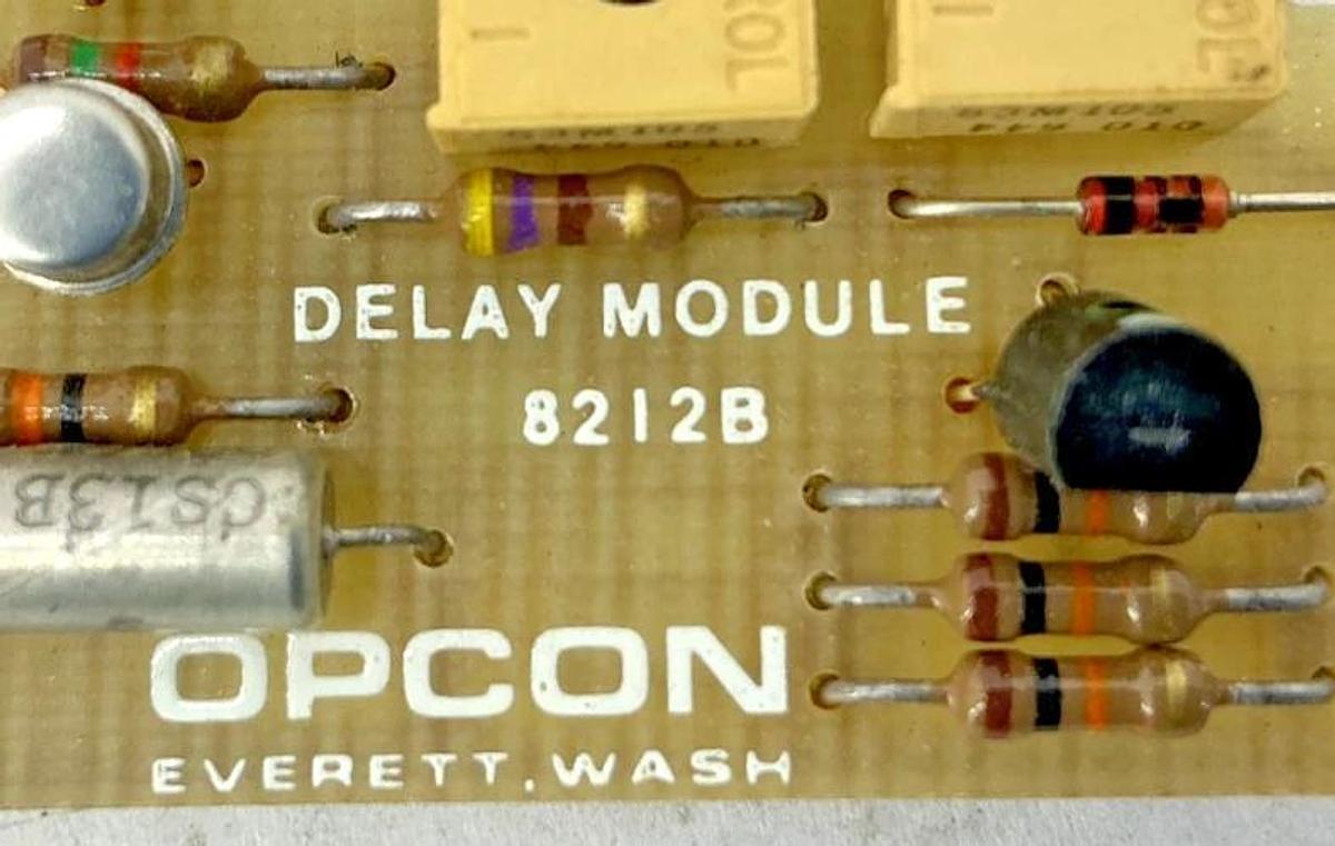 Opcon 8212B-6501 Plug-In Logic Time Delay Module 0.01-35 sec