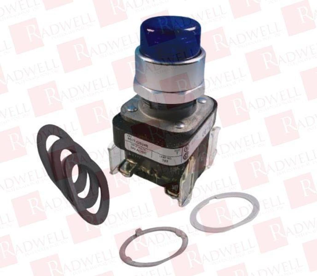 Used Allen Bradley 800T-QBH10A Ser T Illuminated Pushbutton Amber Lens 120VAC