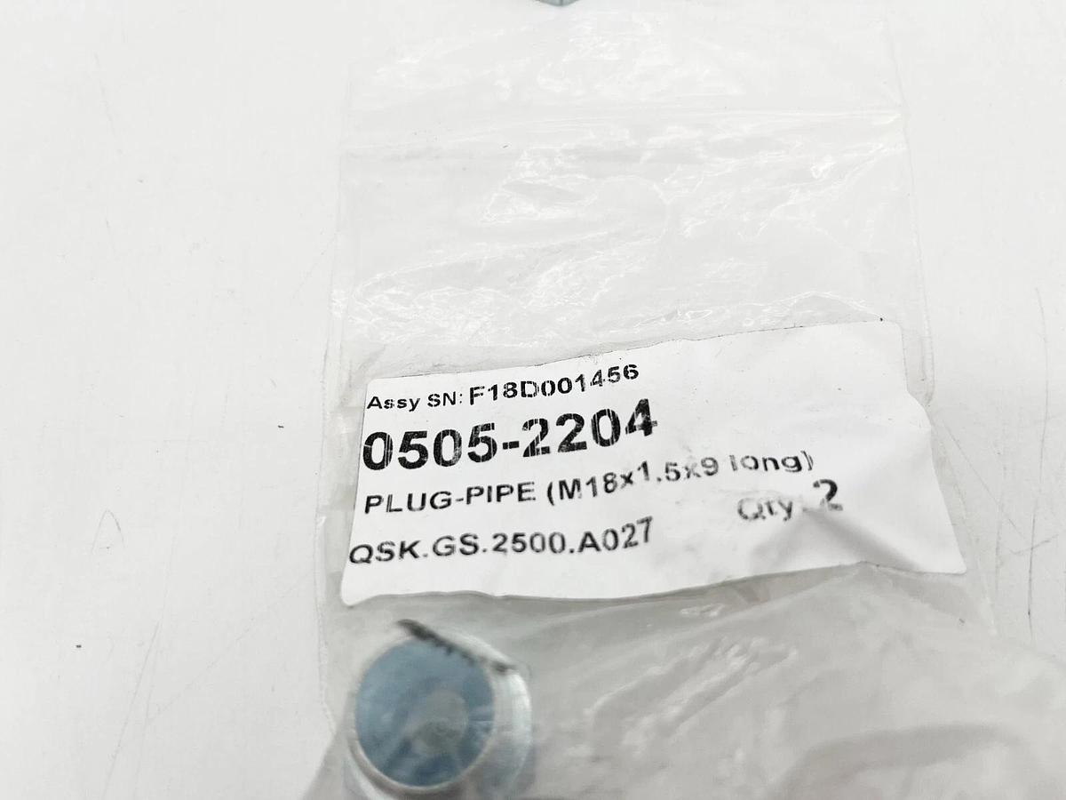 New Onan 505-2204 Pipe Plug M18x1.5x9 0505-2204