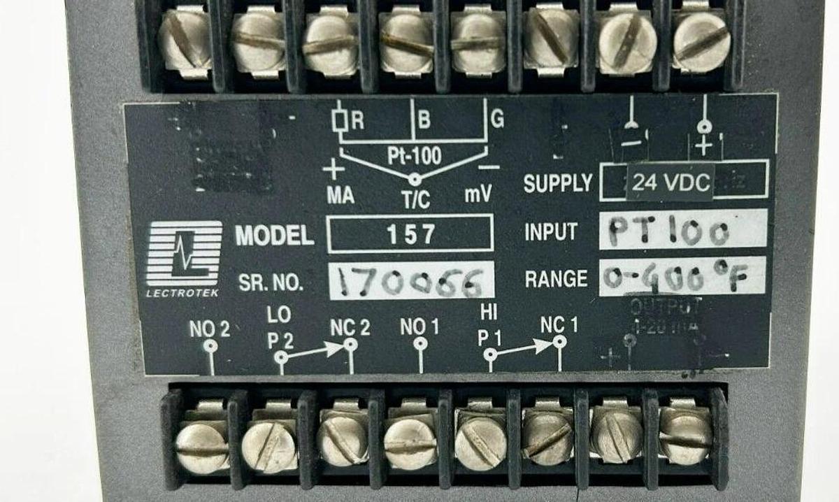 Used Lectrotek Lectronic 157 Digital Indicator 0-400°F
