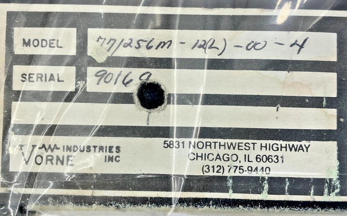 Used Vorne Industries 77/256M-12L-00-4 Digital Display Programmable Timer