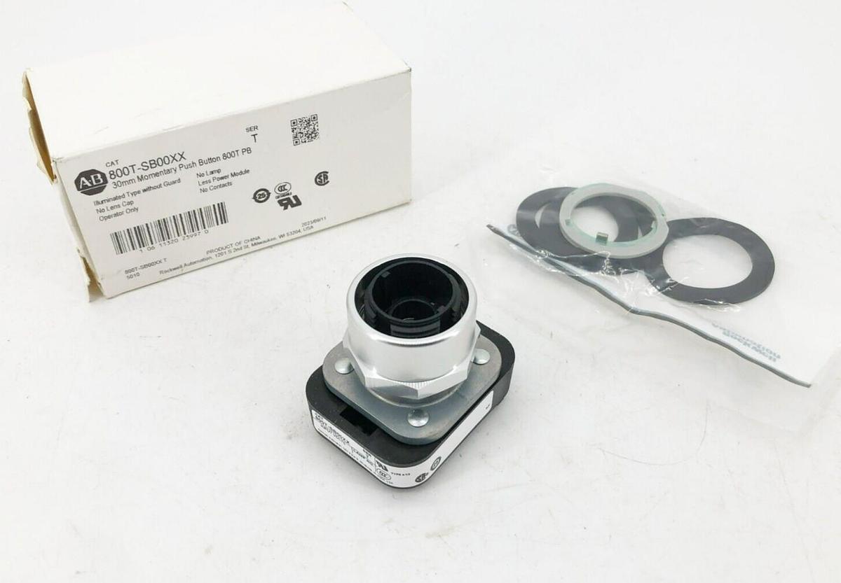 New Allen Bradley 800T-SB00XX Ser. T Illuminated Pushbutton Momentary 30mm