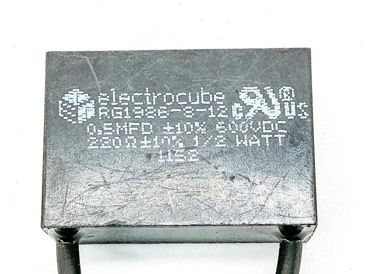 New Electrocube RG1986-8-12 Capacitor Suppressor .5MFD 600VDC 1/2W 220OMHS
