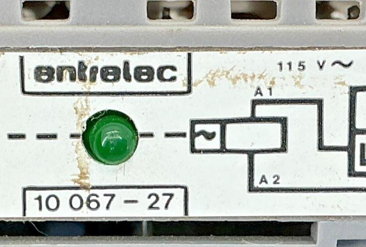 New ABB Entrelec 10-067-27 Relay Control Module Green LED 115V 10-067.27 No Box
