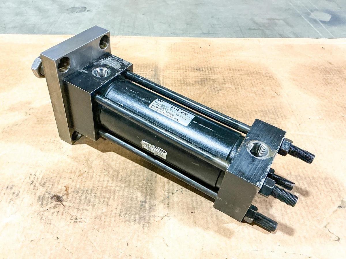 Used Schrader Bellows PFCA16141 6.000 Pneumatic Cylinder 3000PSI 6” Stroke PH-2