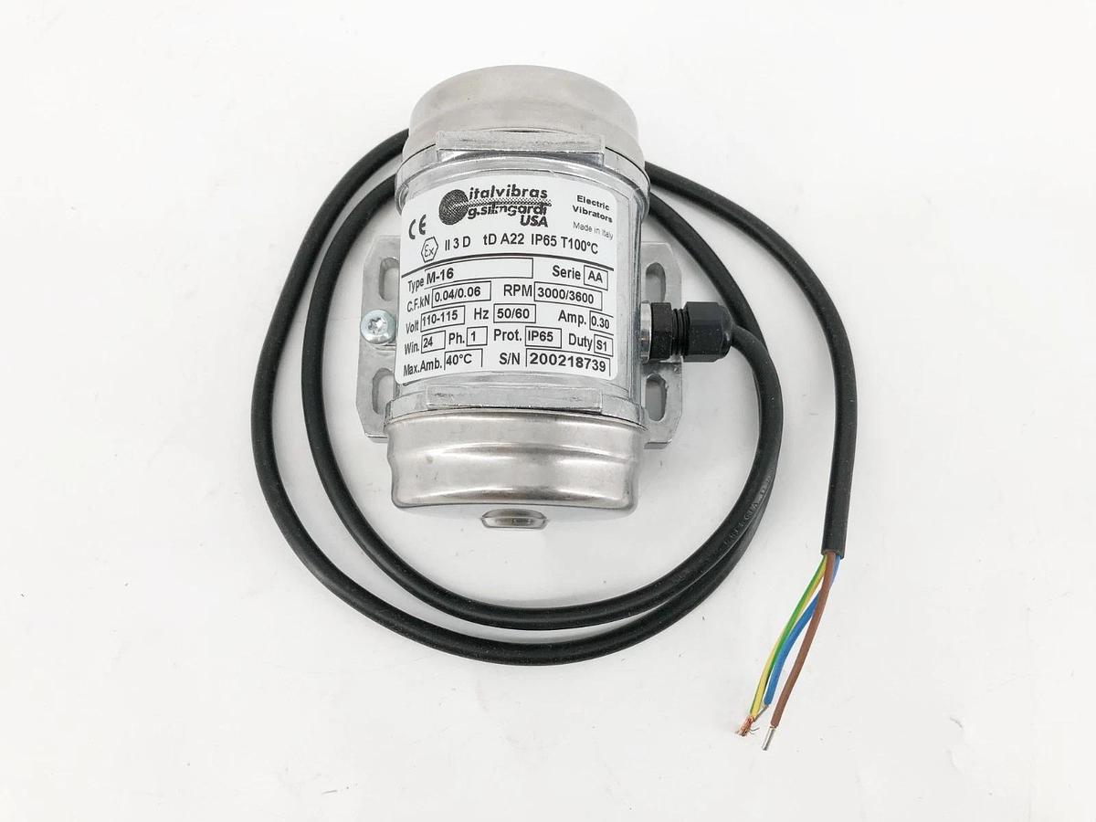 New Italvibras M-16 Rotary Electric Vibrator 3600rpm 110-115V 0.30A 600448$