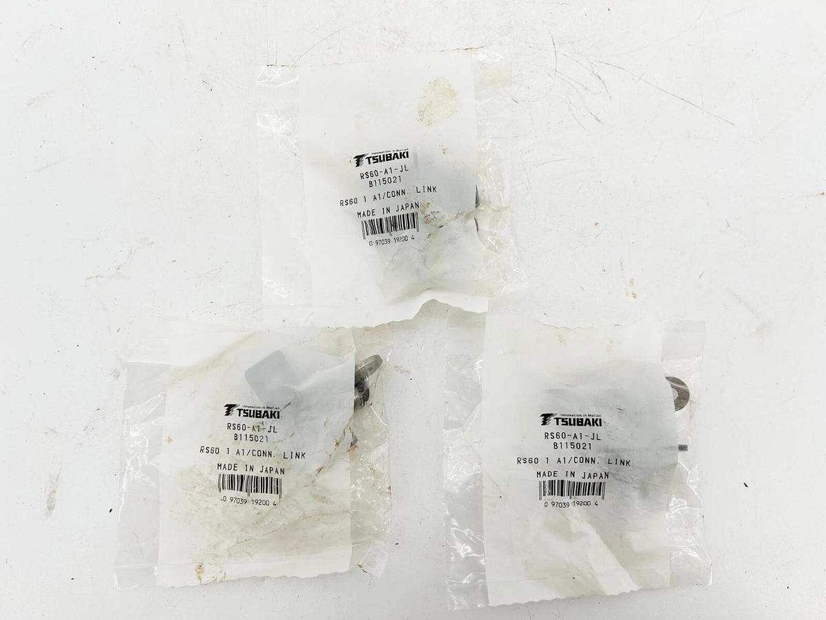 New Lot of 3 Tsubaki RS60-A1-JL Roller Chain Link RS60 1 A1/CONN LINK B115021