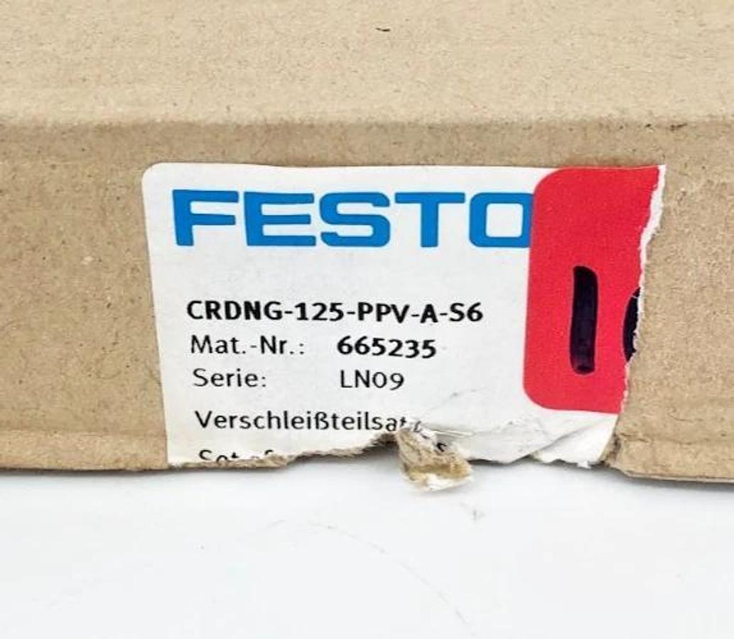 New Festo CRDNG-125-PPV-A-S6 Set of Wearing Parts 665235 (Incomplete Kit)