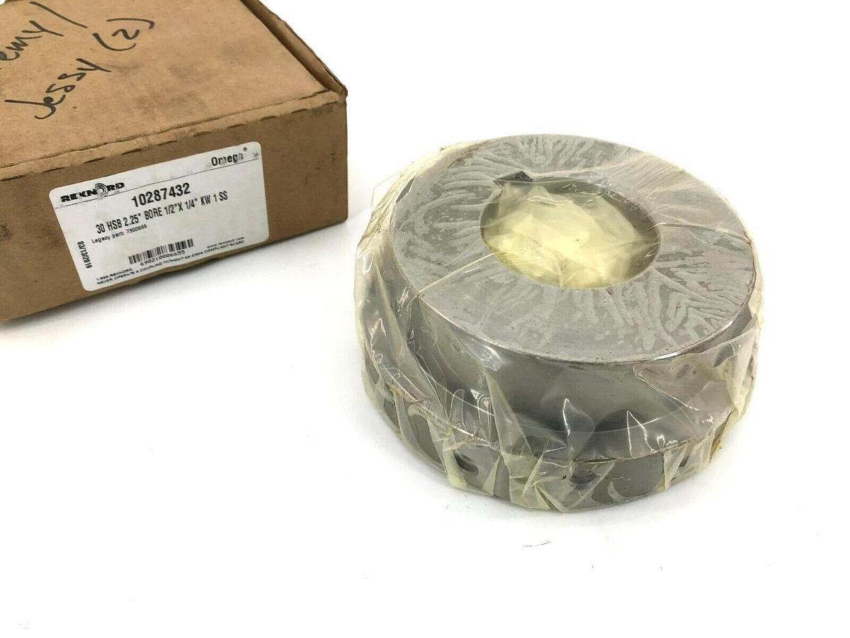 New Rexnord 10287432 Coupling Hub, 30 HSB 2.25" BORE 1/2" X 1/4" KW 1 SS 7300665