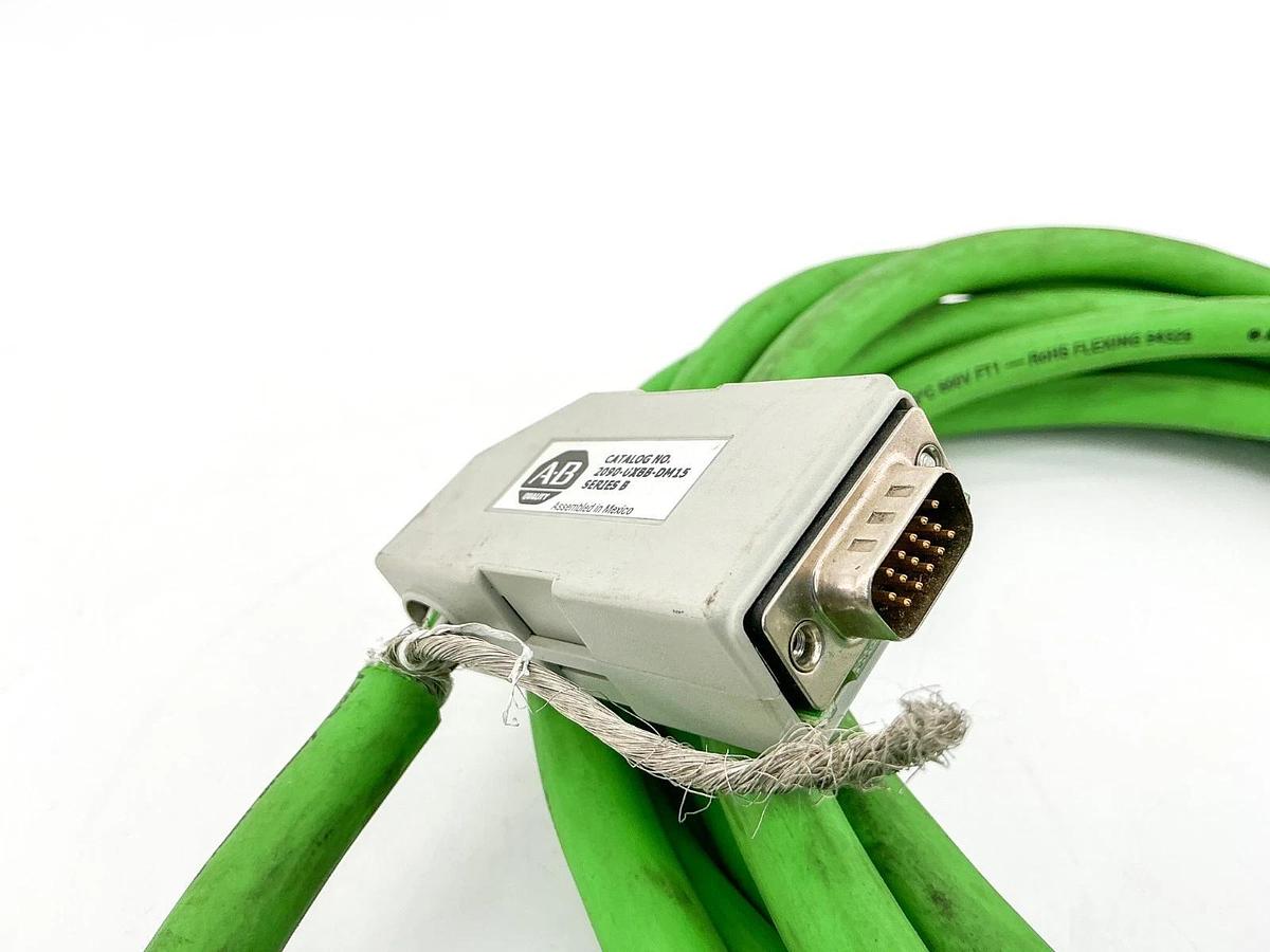 Used Allen Bradley 2090-CFBM7DF-CDAF05 Power Feedback Cable 600V W /2090-UXBB-DM15