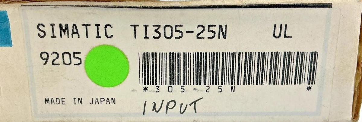 New Siemens TI305-25N Input Module 115VAC 16-Point 80-265VAC 50/60HZ 305-25N
