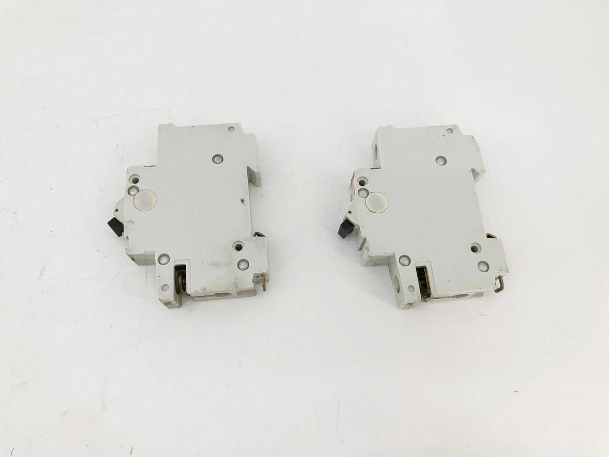Used Lot of 2 ABB S271 K6A Single Pole Breakers 240/415V