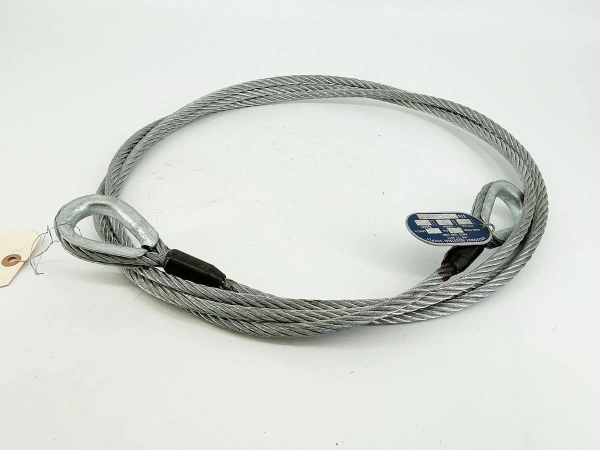 New Broadway Industrial Supply Stretch Cable With Wedge Eyelets 3/8"DIA 13' Leng