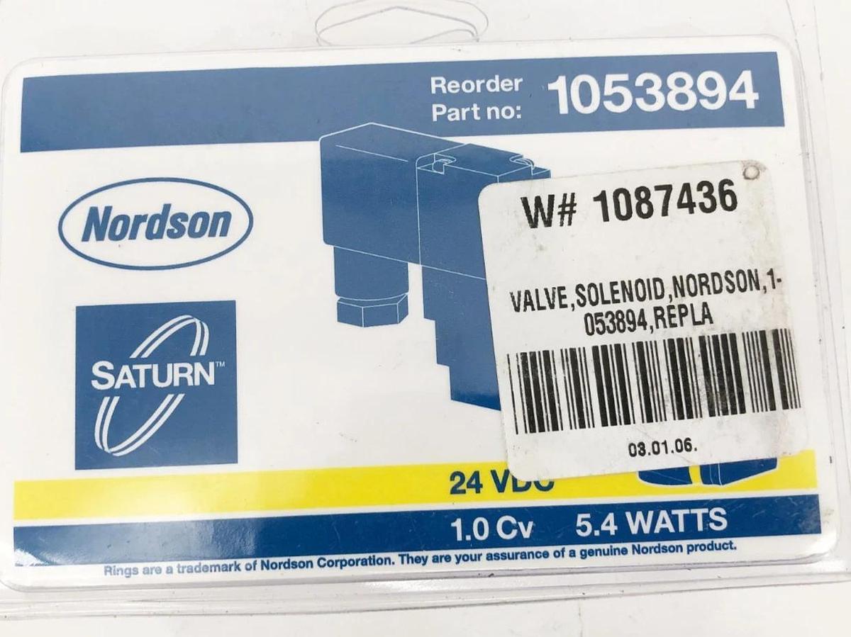 New Nordson 1053894 Solenoid Valve 24VDC 5.4W 0.23A