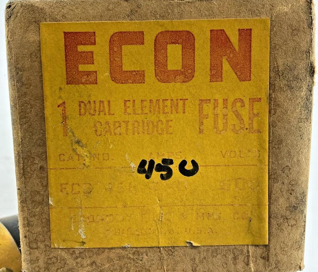 New Economy Fuse ECON ECS-450 Dual Element Fuse 450A 600V ECS450