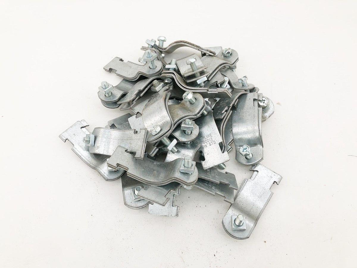 Lot of 28 New Cooper B-Line B2012PAZN 1-1/2" Rigid Conduit Clamps 1-7/8" OD