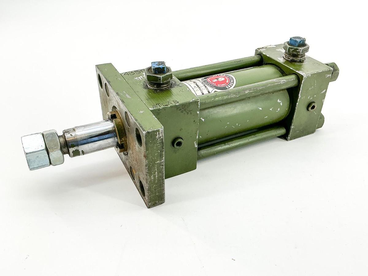 Used Atlas Cylinders H-RFF-2 Pneumatic Cylinder 2" Bore 3" Stroke