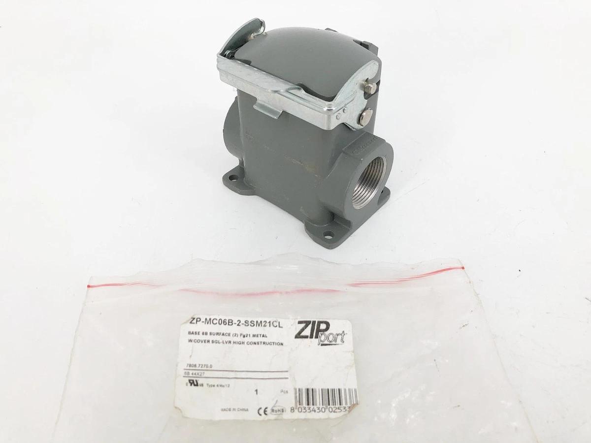New ZIPport ZP-MC06B-2-SSM21CL Connector Housing Size 6B