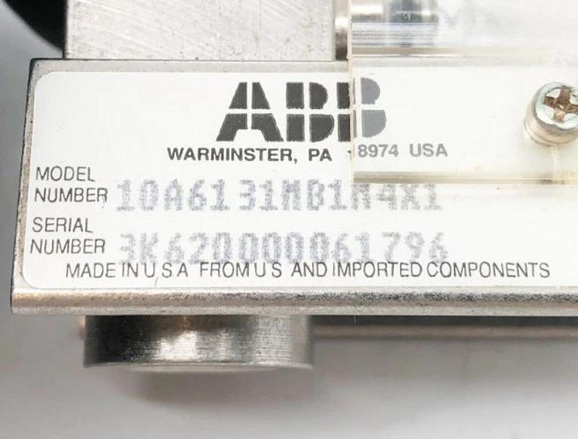 New ABB 10A6131MB1M4X1 0AAE3BEE07 Global Purgemaster 250psig - No Box