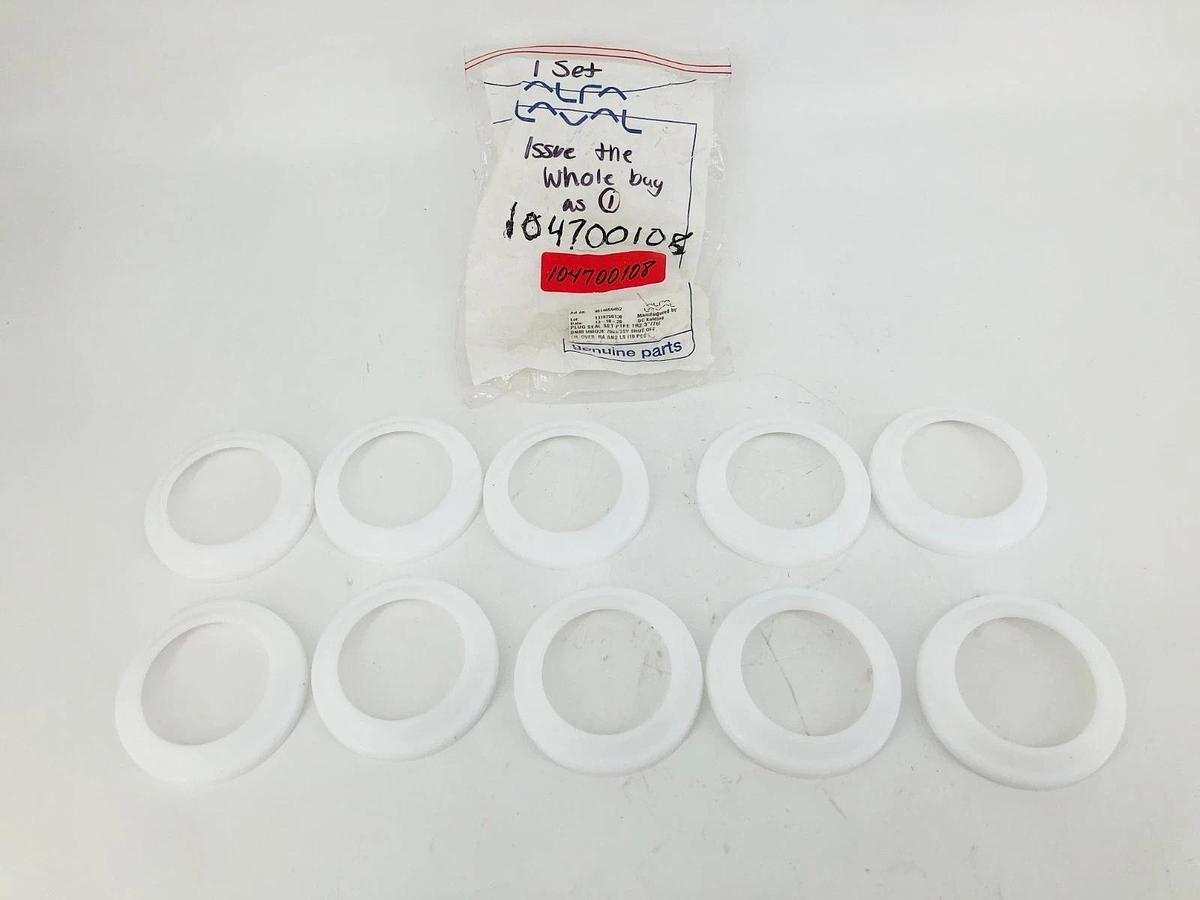 New Alfa Laval 9614059452 Plug Seal Set PTFE TR2 3" / 76/ DN80 UNIQUE 7000 SSV