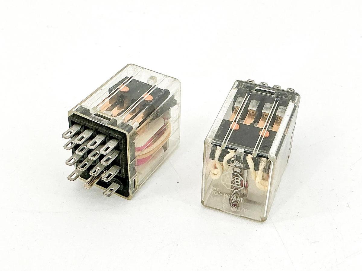 New Lot of 2 Allen Bradley 700-HC14A1 Relay 120V Ser.A - No Box